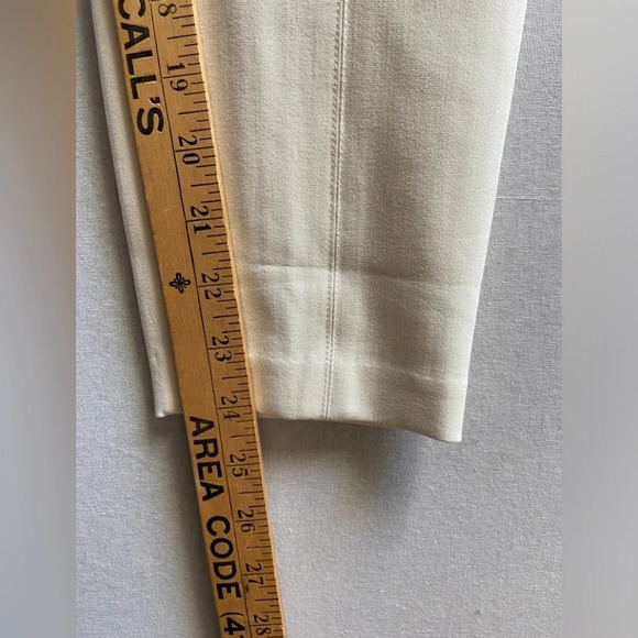 NWT Talbots Portland Cream colour  Trouser Pants Sz 8 - Picture 8 of 10